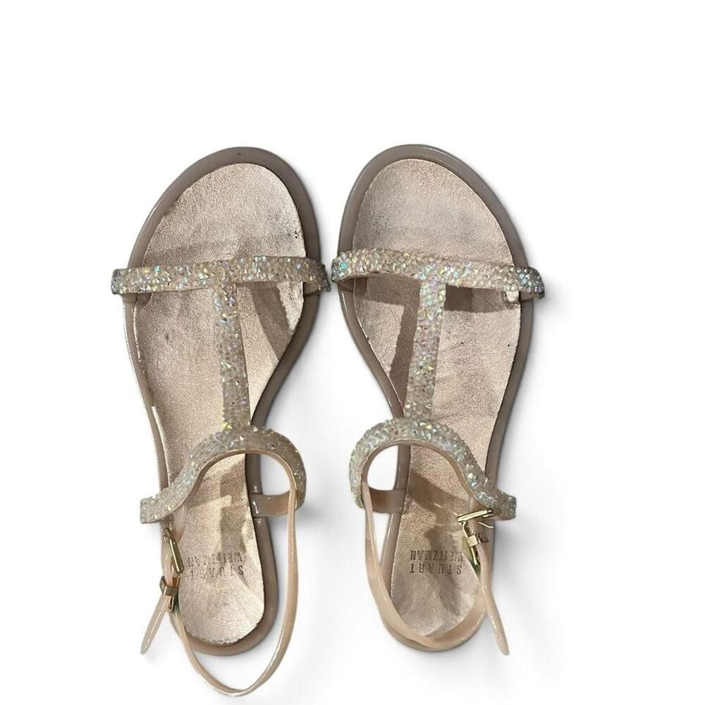 Stuart Weitzman Crystal Jelly Sandals Youth Size 4.5 / Women's 6⁠